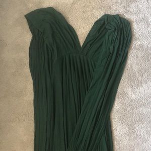 Lulu forest green maxi dress - medium.